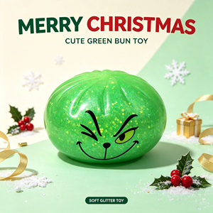 Juguete Blandito de Navidad con Forma de Grinch, Juguete Sensorial Antiestrés para Niños y Adultos, Regalo de Navidad - Product Image 2
