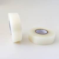 25mm diskon besar grosir murah satu sisi transparan kuning bening Pvc hoki es Skate pelindung tulang kering bantalan gulungan plester atletik