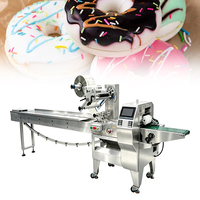 Machine d'emballage industrielle et commerciale entièrement automatique SZ-180 pour sachets de type oreiller, équipement d'emballage pour usine alimentaire, machine d'emballage de beignets