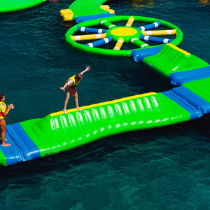 Nhiều người vượt qua thanh cân bằng công viên nước bơm hơi cấp-Tôi kết nối làm chủ hành động cân bằng - Product Image 1