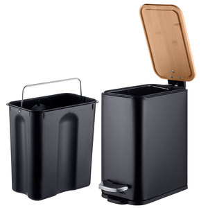 Nhà Máy Tùy Chỉnh Hộ Gia Đình Trong Nhà Kim Loại Bàn Đạp Thùng Rác Trong Nhà Thùng Rác Có Thể 5L Chất Thải Bin Với Nắp Và Bên Trong Xô - Product Image 1