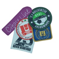 Personnalisé de haute qualité pour Velcro crochet et boucle dos tissé Patch fer à repasser Merrow bordure patchs Badges pour chapeaux tissu matériel