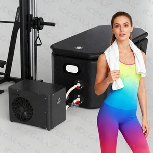 Baignoire à glace inclinée avec support Wi-Fi et refroidisseur d'eau pour la thérapie par immersion froide et la récupération sportive, avec système d'ozone - Product Image 2