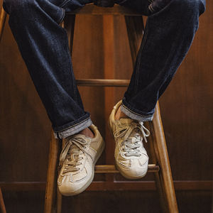 <span class=keywords><strong>Chaussures</strong></span> Hommes Maden Hommes <span class=keywords><strong>Chaussures</strong></span> D'entraînement Haut De Gamme Désert <span class=keywords><strong>Dune</strong></span> Style Rétro Toile Sportive Légère Fond Souple Planche Chaussure De Marche RTS - Product Image 4