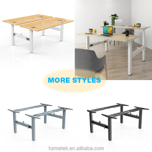 Back to Back Office regolabile in altezza Stand up scrivania montaggio rapido quattro gambe scrivania in piedi - Product Image 6