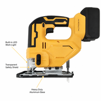 Scie sauteuse sans fil 21V, lithium-ion, électrique, vitesse variable, coupe inclinée réglable, pour bois, métal, PVC, outils électriques