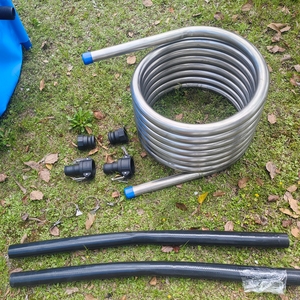 Bañera Holandesa Caliente para Exterior con Calefacción a Leña, Serpentín de Acero Inoxidable para Calentar y Enfriar, Intercambiador de Calor, Calentador de Serpentín para Cerveza de Grado Alimenticio - Product Image 5