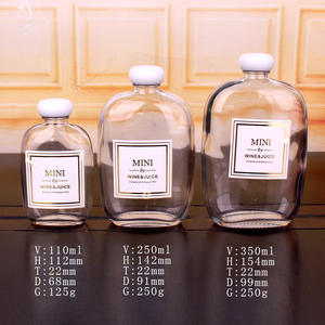 Venta al por mayor Botellas De Vidrio Claro Vacío Jarabe De Arce Fruta Jugo <span class=keywords><strong>Botella</strong></span> De Vidrio 100mL 125ml 200ml 250ml 350ml 500mL Botellas De Licor - Product Image 4