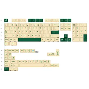 Nhà Máy Bán buôn 104 phím PBT Trắng Keycap cho Diy tùy chỉnh bàn phím cơ khí Keycaps