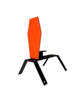 Cible de tir en acier AR500 classique à réinitialisation automatique de 3/8 po avec support pour 9 mm