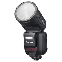 Flash Inalámbrico Godox V100 2.4G para Cámara, Flash de Cabeza Redonda, TTL Speedlite, 100Ws de Potencia, Pantalla Táctil para Cámara Nikon