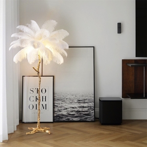 Bedroom <b>Corner</b> Gold White Resin Indoor Modern Home Standing Ostrich <b>Light</b> for Living Room <b>Led</b> Floor Lamp HM-F-8628 Floor Lamp HM - Product Image 3