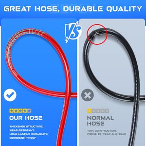 Nuovo Kit <span class=keywords><strong>Idropulitrice</strong></span> YUJIA per Fognature con Tubo da 50FT, Pistola per Pulizia Scarichi, Ugello Rotante ad Angolo Impermeabile 1/4\" NPT - Product Image 3