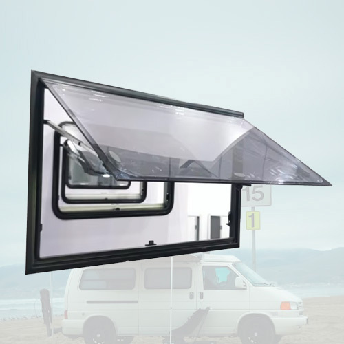 Hot Sale 1000x600mm RV Right Angle Window Affordable and Reliable Caravan Window Parts