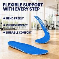 Semelles intérieures souples en PU/ETPU écologiques et durables pour hommes et femmes, amortissantes, en mousse à haute résilience, respirantes et confortables pour la course et la gym