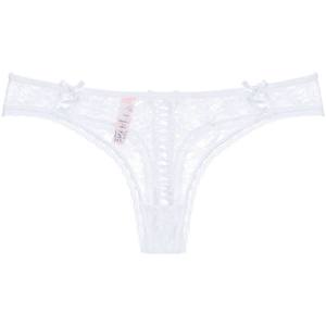 ヨーロッパ系アメリカ人セクシーレース中空ODM下着女性用クロスベルトボウソングローウエストT字型ホットドビー生地7日間サンプル - Product Image 5