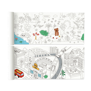 <span class=keywords><strong>Papier</strong></span> de <span class=keywords><strong>dessin</strong></span> géant, 10M, Crayons marqueurs <span class=keywords><strong>pour</strong></span> dessins de forêt et de bâtiments, <span class=keywords><strong>papier</strong></span> de coloriage <span class=keywords><strong>pour</strong></span> peinture moyenne - Product Image 4