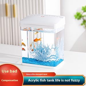 ตัวกรองภายในตู้ปลาสี่เหลี่ยมขนาด15ซม. 3วัตต์แบบ all-in-one พร้อมปั๊มสำหรับกุ้งปลาหรือถังนาโนที่ทำจากแก้วและพลาสติก - Product Image 2