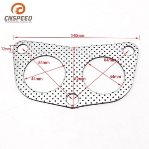 Junta de escape CNSPEED de 40 mm con doble orificio resistente a altas temperaturas para el sistema de motor Honda - Product Image 3