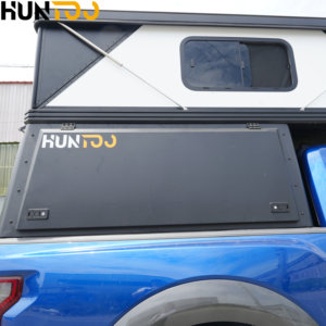 Huntoo - Tienda de Campaña Ligera Personalizada para Camioneta, Desplegable, para Camionetas con Plataforma Plana, Caja de Campamento para Jeep <span class=keywords><strong>Gladiator</strong></span> - Product Image 3