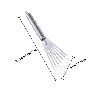 Espátula de acero inoxidable para freír carne y pescado, herramienta de cocina, utensilios para hornear, utensilios de cocina resistentes al calor, 3 uds. - Product Image 2