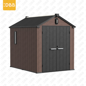 <span class=keywords><strong>Abri</strong></span> de jardin en résine plastique de 6 pieds (1,8 m) pour extérieur, grande structure de rangement 6x8 avec accès facile, verrouillable et sécurisée pour outils et entrepôt - Product Image 1