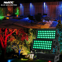 Projecteur LED Extérieur Neutrik Rean PowerCon Étanche IP65 80x15W RGBW 4-en-1 Haute Puissance pour Événements Jardin Mariage Fête