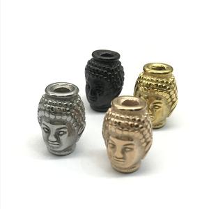 Commercio all'ingrosso logo personalizzato in acciaio inox oro argento del braccialetto che trovano spacer testa di buddha perline per monili che fanno - Product Image 4
