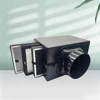 Boîtier de ventilation industriel à filtre métallique tissé, système d'air frais haute efficacité, élimination des odeurs, ventilateur de purification 100%
