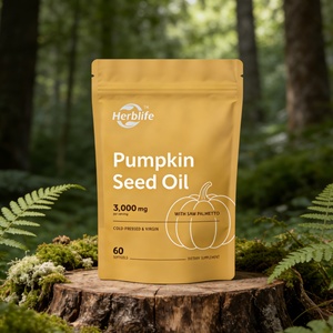 Cápsulas de Gel Suave de Extracto de Saw Palmetto y Aceite de Semillas de Calabaza Prensado en Frío para la Salud Urinaria y de la Próstata, OEM de Fábrica - Product Image 4