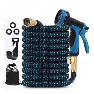 OEM Length And Color 50ft 100ft 150ft 25ft Double Layers Pipe Water Hose Garden Magic Expandable Hose For Gardening