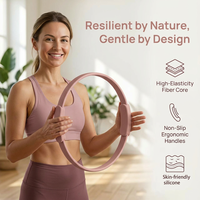 Anneau de Pilates personnalisé avec logo pour femmes, exercices de fessiers, cercle magique de fitness pour tonifier les cuisses, les jambes et les bras, entraînement à domicile.