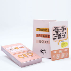 Jeu de cartes d'affirmations positives roses personnalisées avec impression sur mesure, cartes d'affirmation quotidiennes pour jeunes mamans - Product Image 4