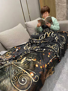 Couverture en molleton de flanelle de luxe personnalisée micro tricotée confortable nom de marque Commande minimum <span class=keywords><strong>1</strong></span> PC pour Noël - Product Image 6