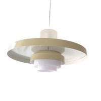 Lampe suspendue moderne minimaliste de style mi-siècle, en forme de soucoupe volante, en acrylique, LED D40CM, éclairage haut et bas, pour salles à manger, comptoirs de bar