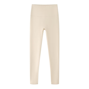 เลกกิ้งโยคะกำมะหยี่หนาเอวสูงพร้อมยกสะโพกและรองรับหน้าท้องดีไซน์ขาสีนู้ดยาว - Product Image 3