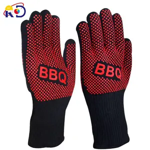 High Temperature Resistant Double Cotton Layers BBQ Glove