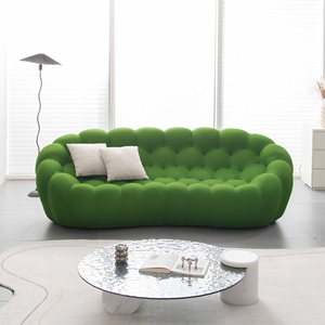 Sofá Moderno Reclinable Convertible <span class=keywords><strong>de</strong></span> 3 Plazas con Tela <span class=keywords><strong>de</strong></span> Malla <span class=keywords><strong>de</strong></span> Panal 3D, Diseño Fútbol, Naranja - Product Image 2