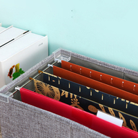Boîte de rangement pliable en tissu de lin pour documents, organiseur de bureau, classeur de lettres et de documents juridiques avec couvercle