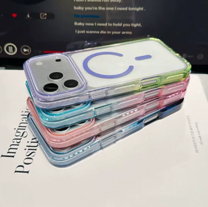 Funda Magnética de Cristal 2 en 1 con Degradado de Color para iPhone 18 17 Pro 17Air 16 15 14 13 12 11, Antigolpes, Transparente, Resistente a Impactos - Product Image 3