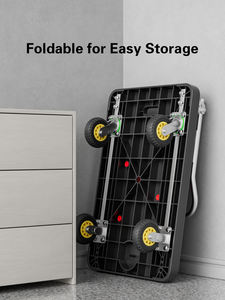 65*110 <span class=keywords><strong>Trolley</strong></span> Fabriek Handtruck Handkar Industriële Plastic Opvouwbare Platform <span class=keywords><strong>Trolley</strong></span> - Product Image 4