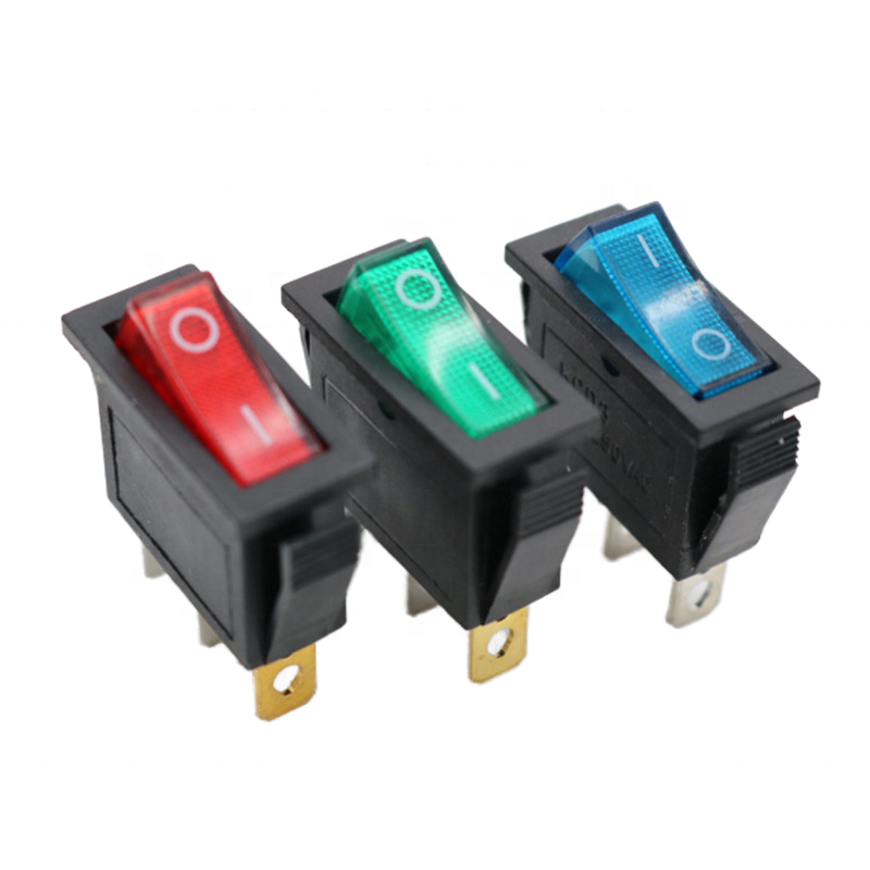 KCD3-101N KCD3-101/C KCD3-101N/B1 15A/250V 20A/125V Rocker Switches with Lamp Push Button Welder Rocker Switch