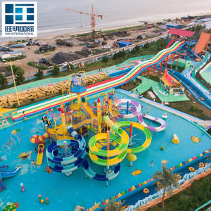 Glissière d'eau d'<span class=keywords><strong>intérieur</strong></span>/extérieure de fibre de verre d'équipement extérieur de parc aquatique d'enfants avec le mini parc aquatique pour la piscine - Product Image 6