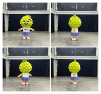 Costume gonflable personnalisé de durian 2M en Oxford imperméable, costume de fruit publicitaire, mascotte gonflable
