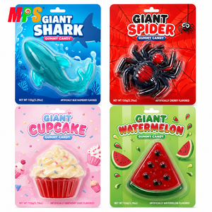 Caramelos masticables de goma gigante en formas y colores frescos Fruta y <span class=keywords><strong>arañas</strong></span> Gummi Venta caliente Caramelos de gelatina japoneses Dulces - Product Image 3