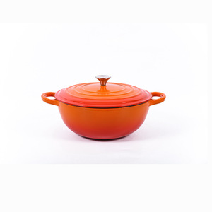 Juego de Ollas Clásico de 11 Piezas de Hierro Fundido Esmaltado, Olla para Guisos, Sartén Multifuncional, Apto para Horno, Lavavajillas, Cocina de Gas e Inducción - Product Image 3
