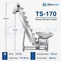 Élévateur à godets entièrement automatique, Convoyeur vertical, Monte-charge en acier inoxydable de qualité alimentaire, Remplissage de poudres et granulés, Haute efficacité