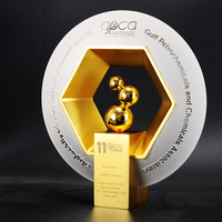 Trophée Petit Trophée Prix Plaque signalétique Trophée Cristal Métallique