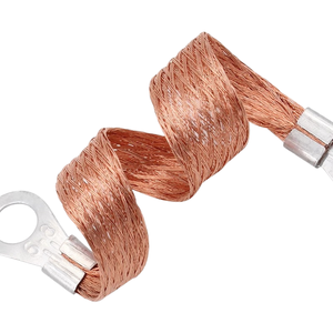 Nhà máy cung cấp 4awg mặt bích tĩnh Jumper dây đồng nối đất 25mm ² Rèm tường chống sét dây đồng - Product Image 2