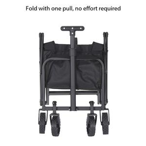 Chariot utilitaire pliable d'extérieur, chariot pliable robuste, roues adaptées au <span class=keywords><strong>camping</strong></span>, au jardin, au travail, aux courses, au stockage compact - Product Image 5